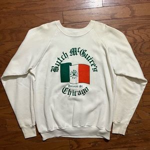 Butch McGuire's Chicago Pub Sweatshirt Crewneck Vintage Patricks Day Leprechaun.
